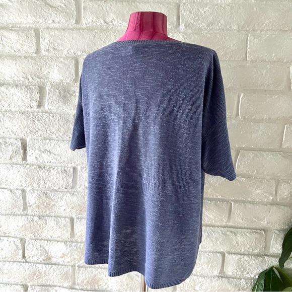 Eileen Fisher Purple Women's Top Sz XL  S-31 - Picture 2 of 4